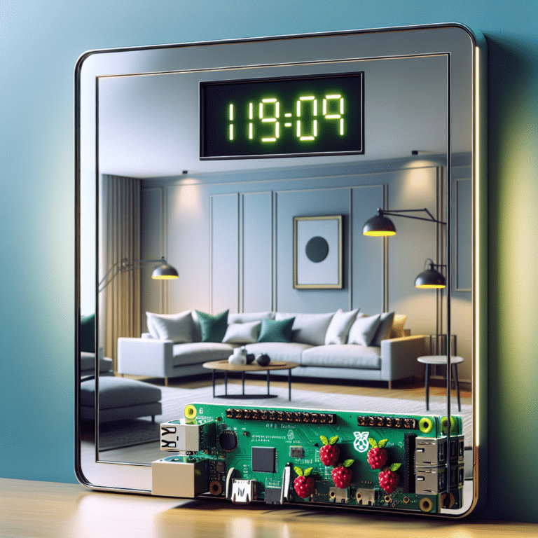 Raspberry Pi Smart Mirror Clock Project