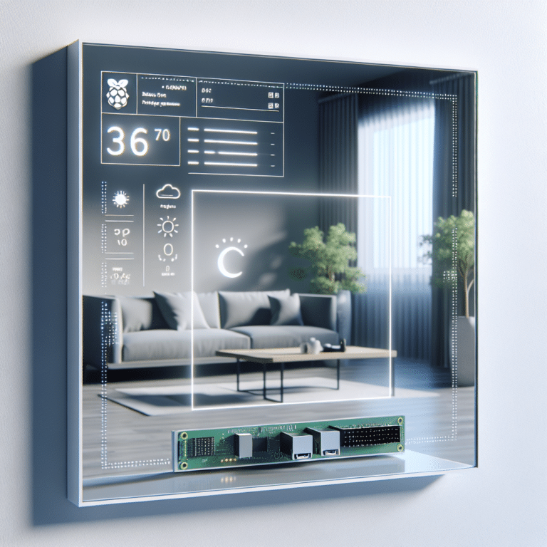 Raspberry Pi Smart Mirror Clock Project