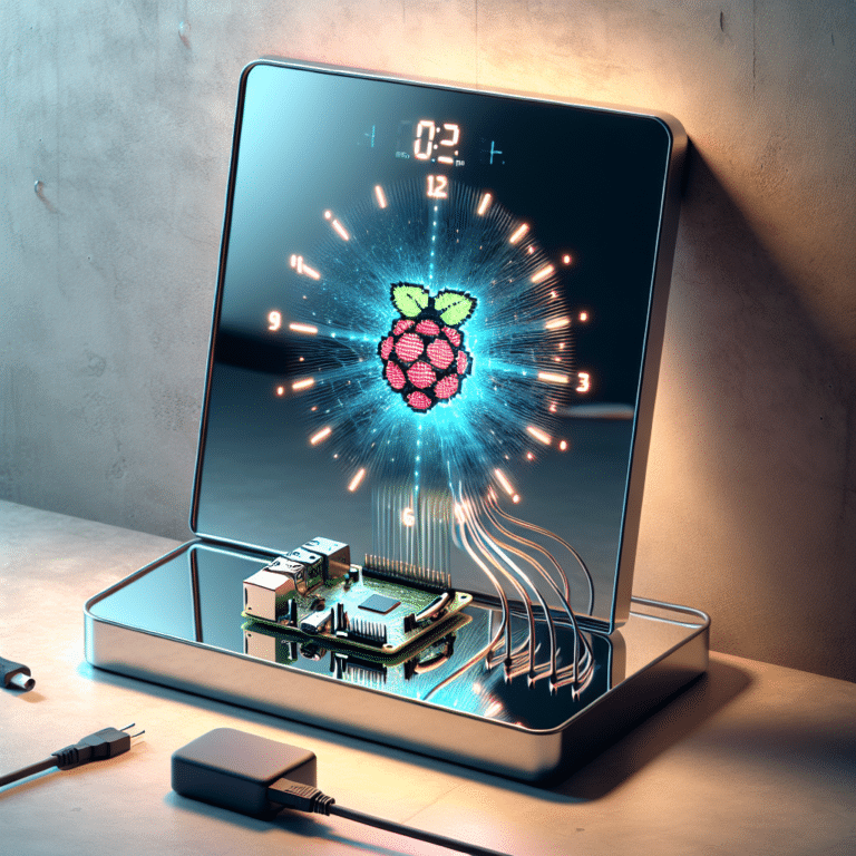 Raspberry Pi Smart Mirror Clock Project