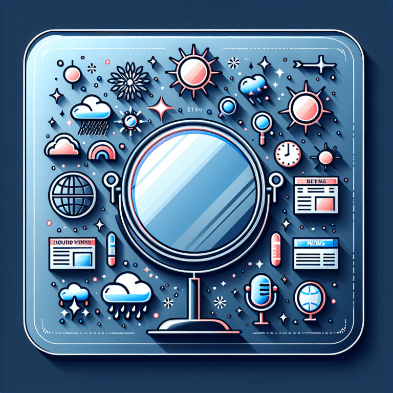 Magic Mirror with Weather and News Updates