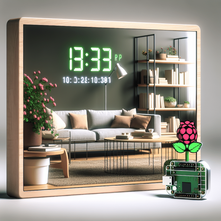 Raspberry Pi Smart Mirror Clock Project