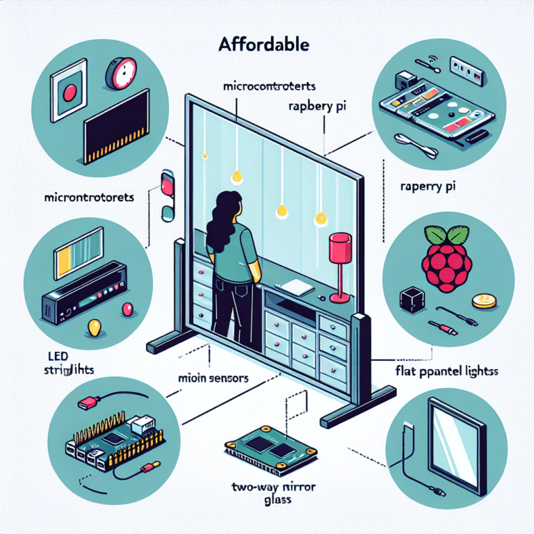 Affordable Components for Building a Smart Mirror